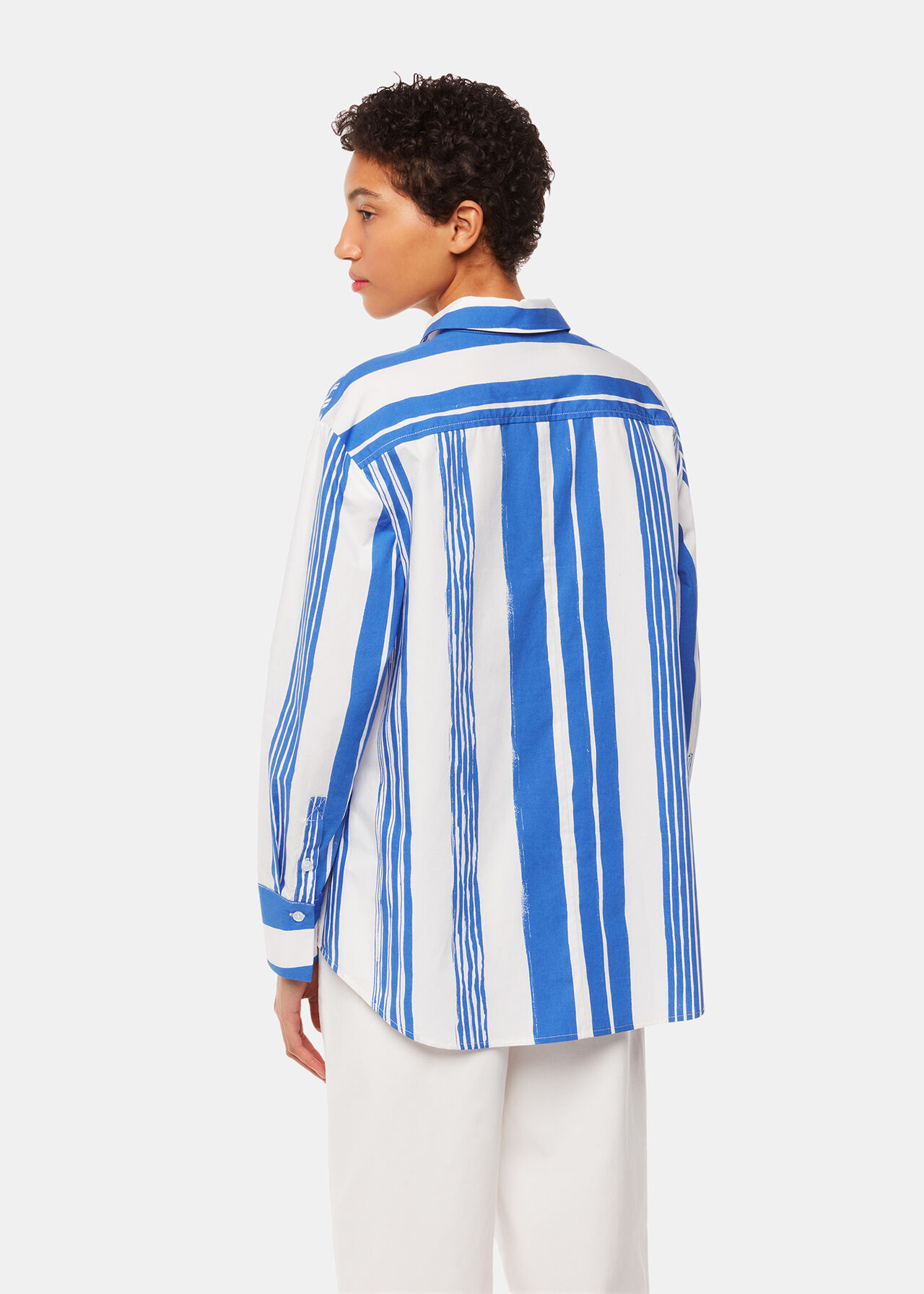 Painted Stripe Oversized Shirt